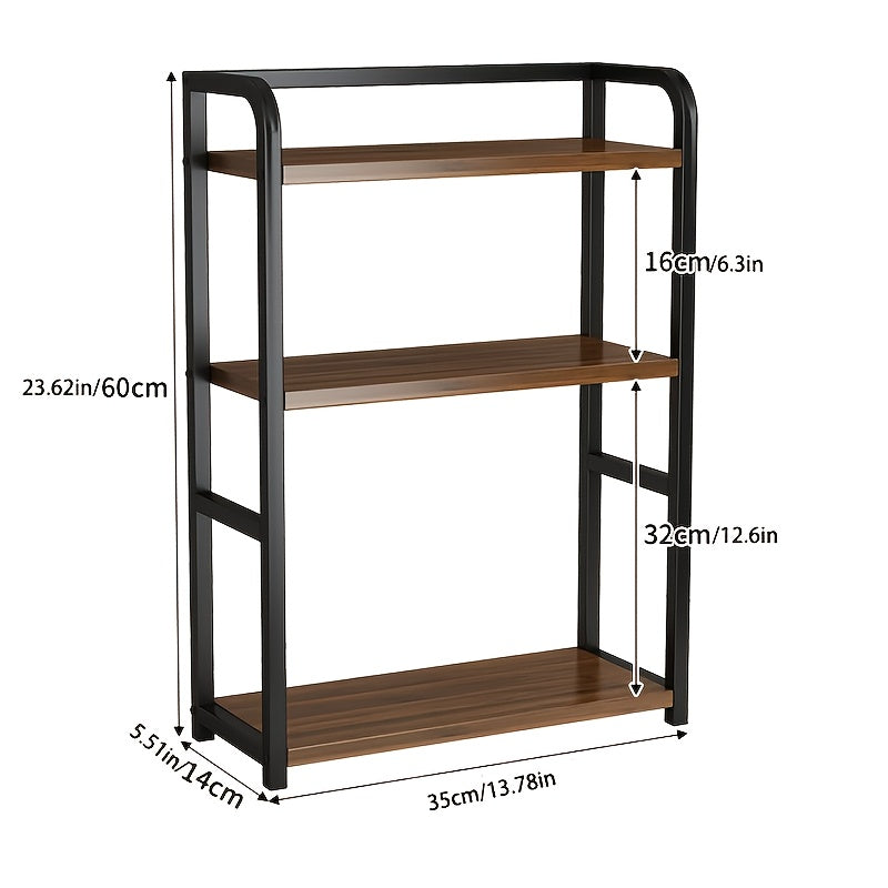 1pc kitchen storage rack, multi-layer desktop spice storage rack, cabinet cubic off-surface rack, home organization and storage solution