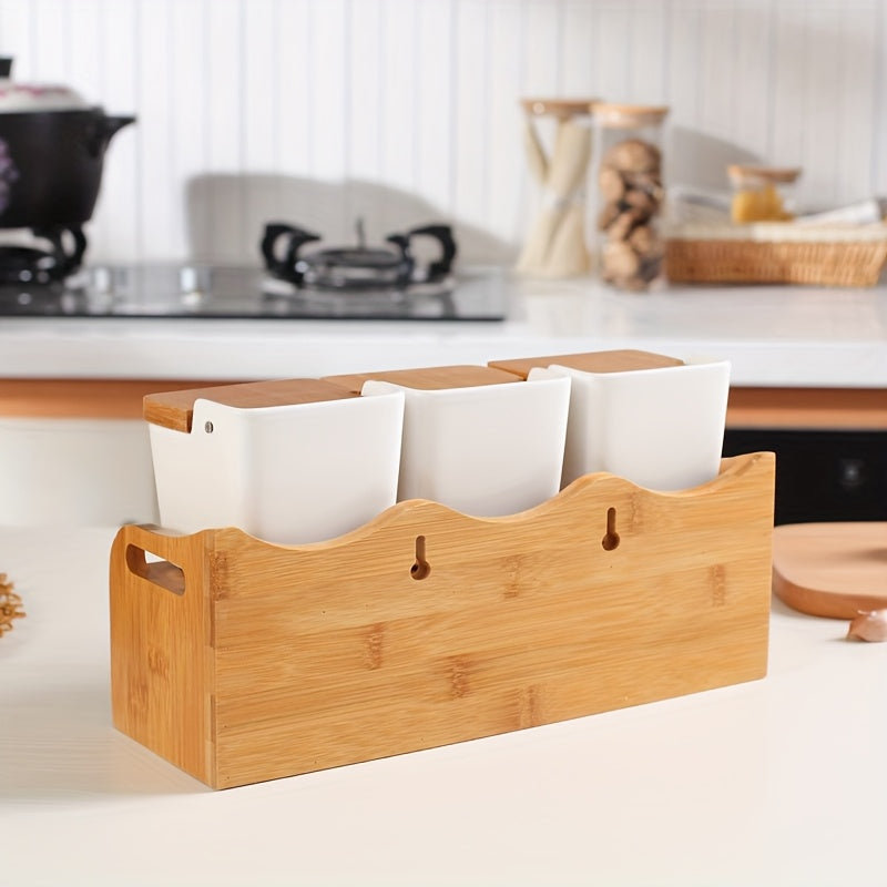 Seasoning Box Set Scandinavian Minimalist Seasoning Box Set Home Spice Jars Ceramic Condiment Bottles Storage Container Kitchen White Rack with Shelf