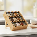 Multi-Layer Spice Storage Rack Spice Bottle, Household Multi-Functional Condiment Storage Rack Set, 25pcs (12 Lids, 12 Bottles, 1 Storage Rack), Airtight Jar, 50Ml\u002F1.7Oz