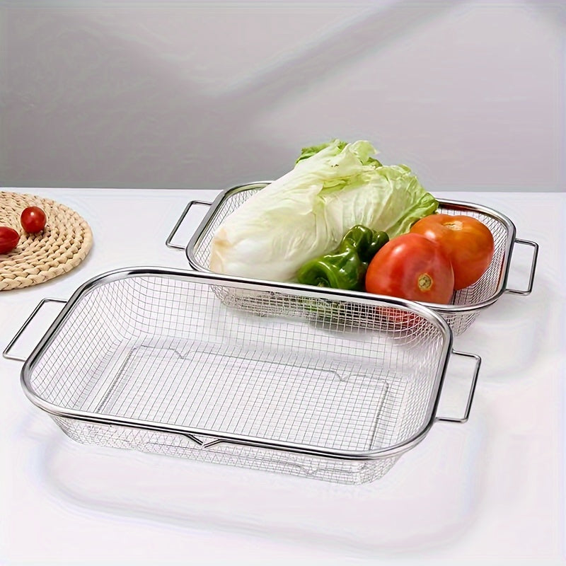 1pc, Stainless Steel Sink Strainer, Adjustable Kitchen Draining Basket for Washing Vegetables And Fruits, Sink Storage Rack, Dish Rack