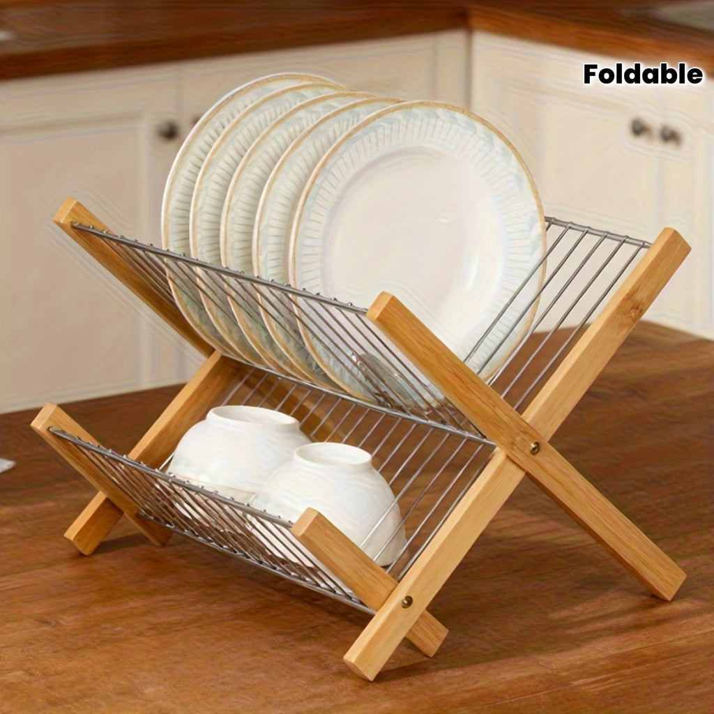Multi-Layer Foldable Drain Bowl Rack