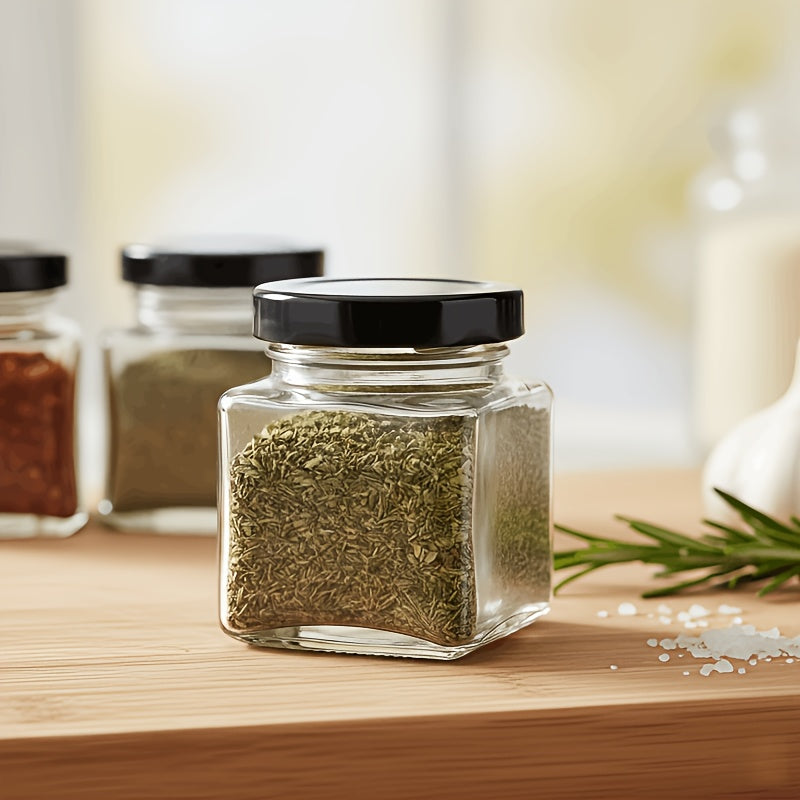 Multi-Layer Spice Storage Rack Spice Bottle, Household Multi-Functional Condiment Storage Rack Set, 25pcs (12 Lids, 12 Bottles, 1 Storage Rack), Airtight Jar, 50Ml\u002F1.7Oz